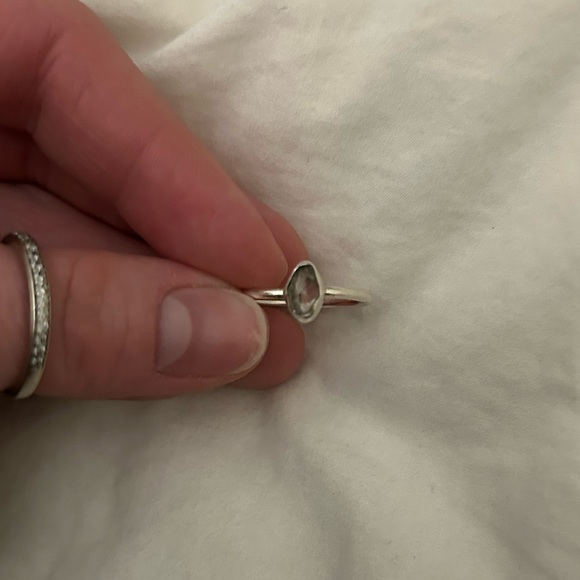 Natural Herkimer Diamond Sterling Silver Ring - Picture 3 of 4